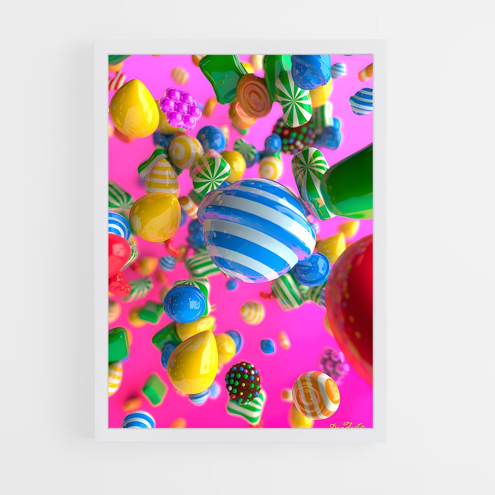 Poster Candy Wonderland – affiche Candy crush (vue 3)